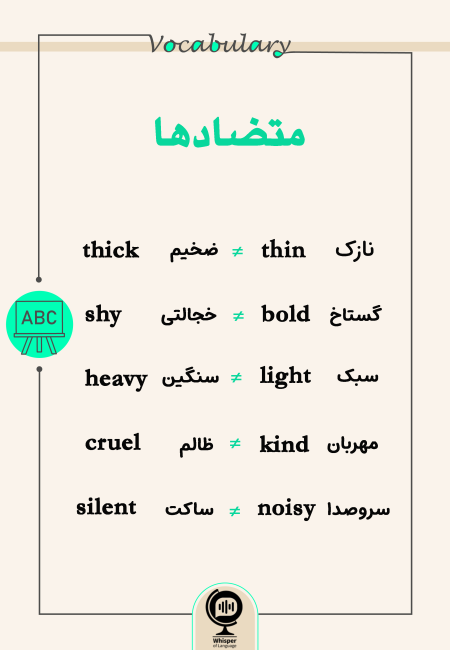 Vocab-متضادهاـ۱